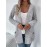Women'S Elegant Solid Color Cardigan with Pockets - Long Sleeve, Crew Neck, Ribbed Knit Open Front Sweater for Spring & Fall, Plus Size Friendly, Sweater Front Opening | Ribbed Texture Design | Open front cardigan, Sweater Cardiga