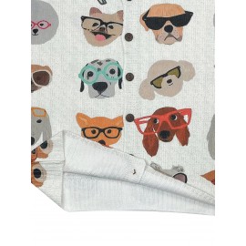 Plus Size - Women'S Cardigan Long Sleeved Jacket Sweater 3D Printed Dog Sweater, Youthful Style