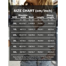 Plus Size Women'S Long Sleeve Shirt with Floral Print | Featuring Butterfly Elements, Mid-Length Design, Warm-Toned Red, Soft, Comfortable, Skin-Friendly, Perfect as a Base Layer for Spring and Autumn