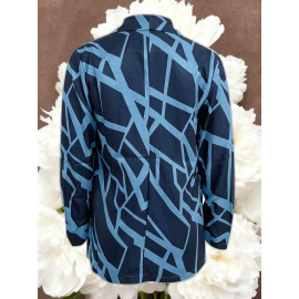 Women's Lightweight Blazer Suit Jacket - Short Office Blazer with Open Front & Single-Breasted, Loose Fit Long Sleeve Coat for Professional Work Attire, Blazer Suit (Machine Washable, All-Season) - OL Suit Essential for Spring/Fall