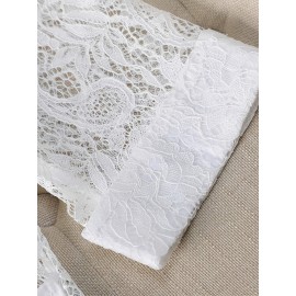 Women'S Lightweight Blazer - Elegant H-Silhouette Office Jacket, Non-Stretch Fabric, Three-Quarter Sleeve Blazer for Women, Professional & Casual Outfits (Spring/Fall/Summer) - Easy-Care Business Coat, Spring Summer Wear, Lace Trim Detailing, Fall Wardrobe, Breathable Material, Working Women